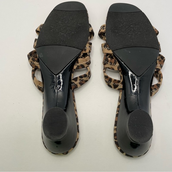 J. Renee’ Ridge Leopard Print Slip On Sandals Sz 8M - Picture 6 of 7